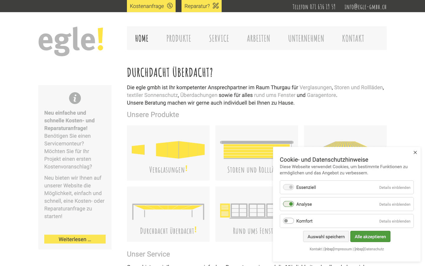 Heute · egle-gmbh.ch